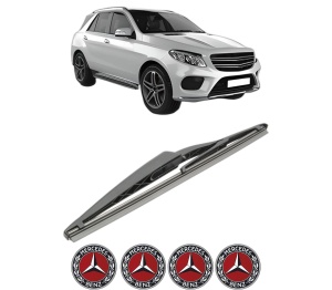 Stergator lamela spate MERCEDES-BENZ GLE (W166) din 2015 - 2018, pentru luneta auto, Bosch Twin, din cauciuc siliconat rezistent, 4 Stickere Auto MERCEDES-BENZ v28690