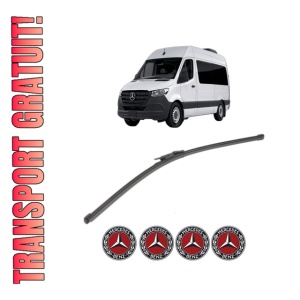 Stergator lamela spate MERCEDES-BENZ SPRINTER 3-t Tourer Bus (B907) din 2018 - 2021, pentru luneta auto, Valeo Silencio Xtrm, din cauciuc siliconat rezistent, 4 Stickere Auto MERCEDES-BENZ