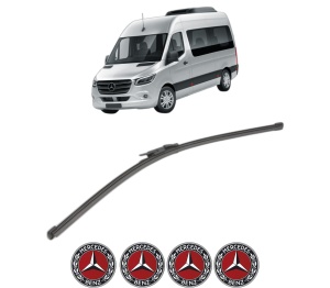 Stergator lamela spate MERCEDES-BENZ SPRINTER 4-t Tourer Bus (B907) din 2018 - 2021, pentru luneta auto, Valeo Silencio Xtrm, din cauciuc siliconat rezistent, 4 Stickere Auto MERCEDES-BENZ v19528