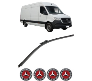Stergator lamela spate MERCEDES-BENZ SPRINTER 4-t Van (B907, B910) din 2021 - 2025, pentru luneta auto, Bosch Aerotwin, din cauciuc siliconat rezistent, 4 Stickere Auto MERCEDES-BENZ v26913