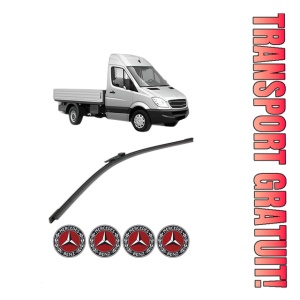 Stergator lamela spate MERCEDES-BENZ SPRINTER 5-t Platform/Chassis (B906) din 2006 - 2018, pentru luneta auto, Bosch Aerotwin, din cauciuc siliconat rezistent, 4 Stickere Auto MERCEDES-BENZ