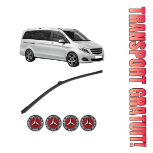 Stergator lamela spate MERCEDES-BENZ V-CLASS (W447) din 2014 - 2020, pentru luneta auto, Bosch Aerotwin, din cauciuc siliconat rezistent, 4 Stickere Auto MERCEDES-BENZ