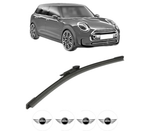 Stergator lamela spate MINI MINI CLUBMAN (R55) din 2007 - 2014, pentru luneta auto, Bosch Aerotwin, din cauciuc siliconat rezistent, 4 Stickere Auto MINI v26128