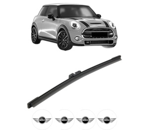 Stergator lamela spate MINI MINI (F56) din 2013 - 2017, pentru luneta auto, Bosch Aerotwin, din cauciuc siliconat rezistent, 4 Stickere Auto MINI v26793