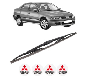 Stergator lamela spate MITSUBISHI CARISMA Saloon (DA_) din 1999 - 2006, pentru luneta auto, Bosch Twin, din cauciuc siliconat rezistent, 4 Stickere Auto MITSUBISHI v29413