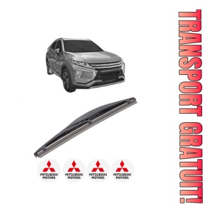 Stergator lamela spate MITSUBISHI ECLIPSE CROSS (GK_, GL_) din 2017, pentru luneta auto, Bosch Twin, din cauciuc siliconat rezistent, 4 Stickere Auto MITSUBISHI