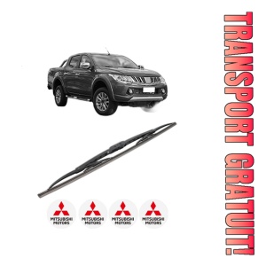 Stergator lamela spate MITSUBISHI L200 / TRITON (KJ_, KK_, KL_) din 2014, pentru luneta auto, Bosch Twin, din cauciuc siliconat rezistent, 4 Stickere Auto MITSUBISHI
