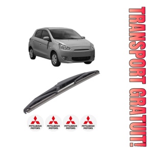 Stergator lamela spate MITSUBISHI MIRAGE / SPACE STAR VI Hatchback (A0_A) din 2012, pentru luneta auto, Bosch Twin, din cauciuc siliconat rezistent, 4 Stickere Auto MITSUBISHI