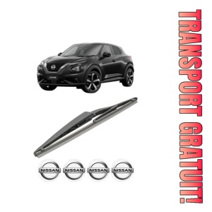 Stergator lamela spate NISSAN JUKE (F16_) din 2019, pentru luneta auto, Bosch Twin, din cauciuc siliconat rezistent, 4 Stickere Auto NISSAN