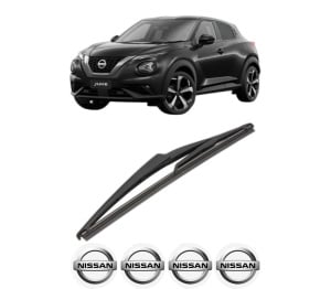 Stergator lamela spate NISSAN JUKE (F16_) din 2019, pentru luneta auto, Valeo Silencio, din cauciuc siliconat rezistent, 4 Stickere Auto NISSAN v19828
