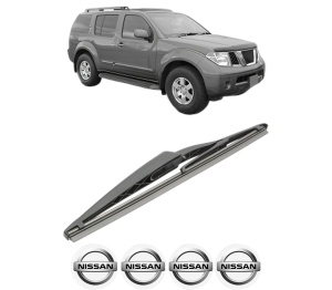 Stergator lamela spate NISSAN PATHFINDER IV (R52) din 2013, pentru luneta auto, Bosch Twin, din cauciuc siliconat rezistent, 4 Stickere Auto NISSAN v28630