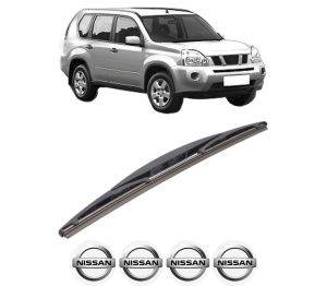 Stergator lamela spate NISSAN X-TRAIL II (T31) din 2007 - 2014, pentru luneta auto, Bosch Twin, din cauciuc siliconat rezistent, 4 Stickere Auto NISSAN v24618