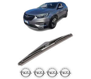 Stergator lamela spate OPEL GRANDLAND X Van din 2017 - 2021, pentru luneta auto, Bosch Twin, din cauciuc siliconat rezistent, 4 Stickere Auto OPEL v26188