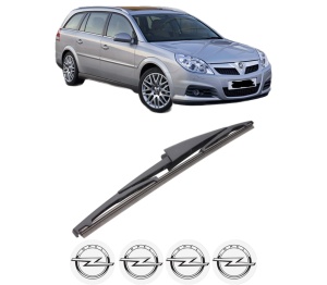 Stergator lamela spate OPEL VECTRA C Estate (Z02) din 2003 - 2009, pentru luneta auto, Bosch Twin, din cauciuc siliconat rezistent, 4 Stickere Auto OPEL v27763