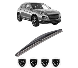 Stergator lamela spate PEUGEOT 4008 din 2012, pentru luneta auto, Bosch Twin, din cauciuc siliconat rezistent, 4 Stickere Auto PEUGEOT v24193