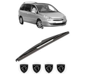 Stergator lamela spate PEUGEOT 807 (EB_) din 2002 - 2010, pentru luneta auto, Valeo Silencio, din cauciuc siliconat rezistent, 4 Stickere Auto PEUGEOT v21928