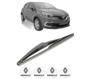 Stergator lamela spate RENAULT KAPTUR (H5_) din 2016, pentru luneta auto, Bosch Twin, din cauciuc siliconat rezistent, 4 Stickere Auto RENAULT v27213