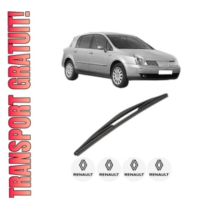 Stergator lamela spate RENAULT VEL SATIS (BJ0_) din 2002 - 2009, pentru luneta auto, Valeo Silencio, din cauciuc siliconat rezistent, 4 Stickere Auto RENAULT