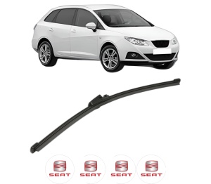 Stergator lamela spate SEAT IBIZA IV ST (6J8, 6P8) din 2010 - 2016, pentru luneta auto, Valeo Silencio Xtrm, din cauciuc siliconat rezistent, 4 Stickere Auto SEAT v21388