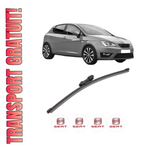 Stergator lamela spate SEAT IBIZA V (KJ1, KJG) din 2017, pentru luneta auto, Valeo Silencio Xtrm, din cauciuc siliconat rezistent, 4 Stickere Auto SEAT