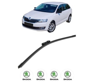 Stergator lamela spate SKODA RAPID (NA2) din 2011 - 2013, pentru luneta auto, Bosch Aerotwin, din cauciuc siliconat rezistent, 4 Stickere Auto SKODA v24378
