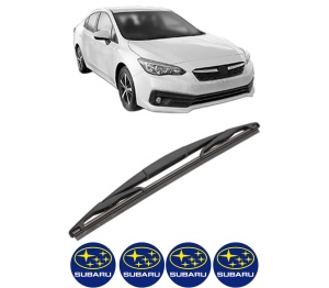 Stergator lamela spate SUBARU IMPREZA Hatchback (GT_) din 2016, pentru luneta auto, Valeo Silencio, din cauciuc siliconat rezistent, 4 Stickere Auto SUBARU v18748