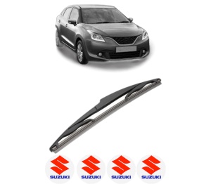 Stergator lamela spate SUZUKI BALENO (FW, EW) din 2016, pentru luneta auto, Valeo Silencio, din cauciuc siliconat rezistent, 4 Stickere Auto SUZUKI v17728