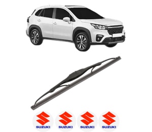Stergator lamela spate SUZUKI S-CROSS din 2013 - 2022, pentru luneta auto, Valeo Silencio, din cauciuc siliconat rezistent, 4 Stickere Auto SUZUKI v19228