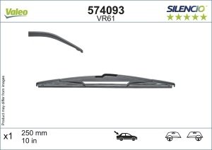 Stergator lamela spate SUZUKI SWIFT V (AZ) din 2017, pentru luneta auto, Valeo Silencio, din cauciuc siliconat rezistent, 4 Stickere Auto SUZUKI v16313