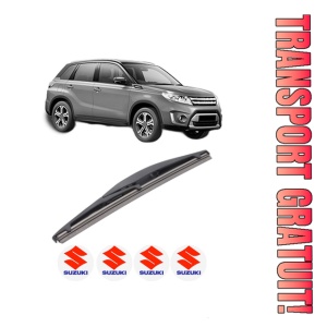 Stergator lamela spate SUZUKI VITARA (LY) din 2015, pentru luneta auto, Bosch Twin, din cauciuc siliconat rezistent, 4 Stickere Auto SUZUKI