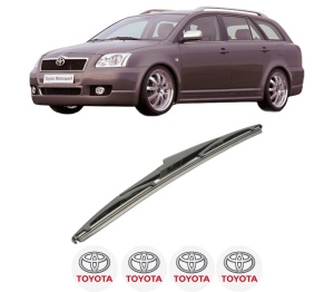 Stergator lamela spate TOYOTA AVENSIS Estate (_T25_) din 2003 - 2008, pentru luneta auto, Bosch Twin, din cauciuc siliconat rezistent, 4 Stickere Auto TOYOTA v24803