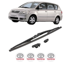 Stergator lamela spate TOYOTA AVENSIS VERSO (_M2_) din 2001 - 2010, pentru luneta auto, Valeo Silencio, din cauciuc siliconat rezistent, 4 Stickere Auto TOYOTA v20488