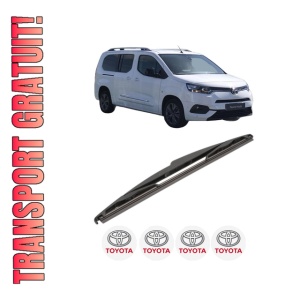 Stergator lamela spate TOYOTA PROACE CITY Box Body/MPV (BPZ_) din 2019 - 2024, pentru luneta auto, Valeo Silencio, din cauciuc siliconat rezistent, 4 Stickere Auto TOYOTA - Img 1
