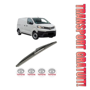 Stergator lamela spate TOYOTA PROACE Van (MDZ_) din 2016 - 2023, pentru luneta auto, Bosch Twin, din cauciuc siliconat rezistent, 4 Stickere Auto TOYOTA