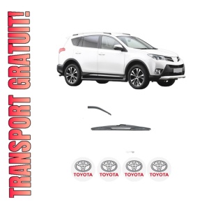 Stergator lamela spate TOYOTA RAV 4 IV VAN (_A4_) din 2012 - 2018, pentru luneta auto, Valeo Silencio, din cauciuc siliconat rezistent, 4 Stickere Auto TOYOTA