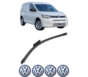 Stergator lamela spate Volkswagen CADDY V MPV (SBB, SBJ) din 2020 - 2024, pentru luneta auto, Bosch Aerotwin, din cauciuc siliconat rezistent, 4 Stickere Auto VW v22342