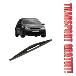 Stergator lamela spate Volkswagen GOLF IV Van (1J1) din 1997 - 2004, pentru luneta auto, Bosch Twin, din cauciuc siliconat rezistent, 4 Stickere Auto VW