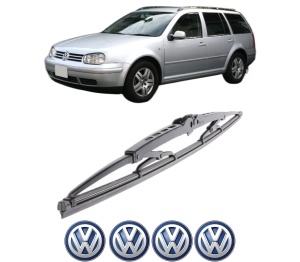 Stergator lamela spate Volkswagen GOLF VAN IV Variant (1J5) din 1999 - 2006, pentru luneta auto, Bosch Twin, din cauciuc siliconat rezistent, 4 Stickere Auto VW v33198