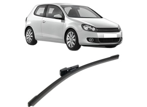 Stergator lamela spate Volkswagen GOLF VI (5K1) din 2008 - 2013, pentru luneta auto, Bosch Aerotwin, din cauciuc siliconat rezistent, 4 Stickere Auto VW - Img 2