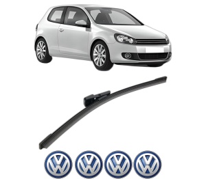 Stergator lamela spate Volkswagen GOLF VI (5K1) din 2008 - 2013, pentru luneta auto, Bosch Aerotwin, din cauciuc siliconat rezistent, 4 Stickere Auto VW v25948