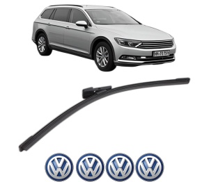 Stergator lamela spate Volkswagen PASSAT ALLTRACK B8 Variant (3G5, CB5) din 2015 - 2024, pentru luneta auto, Bosch Aerotwin, din cauciuc siliconat rezistent, 4 Stickere Auto VW v25768
