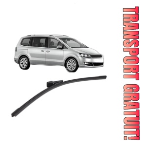 Stergator lamela spate Volkswagen SHARAN (7N1, 7N2) din 2010 - 2022, pentru luneta auto, Bosch Aerotwin, din cauciuc siliconat rezistent, 4 Stickere Auto VW
