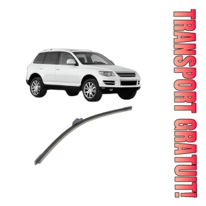Stergator lamela spate Volkswagen TOUAREG (7LA, 7L6, 7L7) din 2002 - 2010, pentru luneta auto, Bosch Aerotwin, din cauciuc siliconat rezistent, 4 Stickere Auto VW