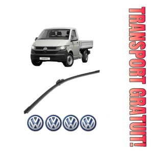 Stergator lamela spate Volkswagen TRANSPORTER T5 Platform/Chassis (7JD, 7JE, 7JL, 7JY, 7JZ, 7F din 2003 - 2013, pentru luneta auto, Bosch Aerotwin, din cauciuc siliconat rezistent, 4 Stickere Auto VW