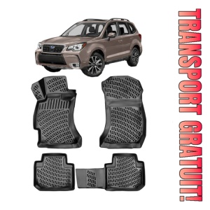 Subaru Forester IV 2014-2018 Set 4 covorase auto din cauciuc tip tavita premium line 3D