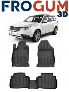 Subaru Forester V E-Boxer Din 06.2019 - Prezent, Suv Set Covorase Auto Tip Tavita Premium 3D, din cauciuc accesorii pentru autoturismul tau - masina v161598