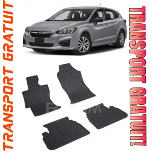 Subaru Impreza V, Hatchback, fabricat din 2017 - Prezent, set covorase auto dedicate, din cauciuc 100% Premium