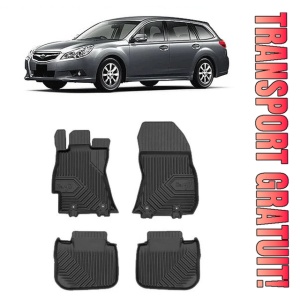Subaru Legacy V Din 2009 - 2014, Combi, Cutie Automata , Set Covorase Auto Tip Tavita Premium 3D, din cauciuc