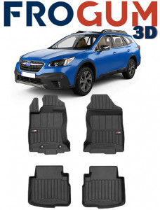 Subaru Outback (Bt) VI Din 05.2021 - Prezent, Coupe Set Covorase Auto Tip Tavita Premium 3D, din cauciuc accesorii pentru autoturismul tau - masina v161530