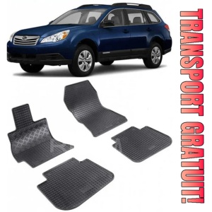 Subaru Outback IV, Combi, fabricat din 2009 - 2014, set covorase auto dedicate, din cauciuc 100% Premium